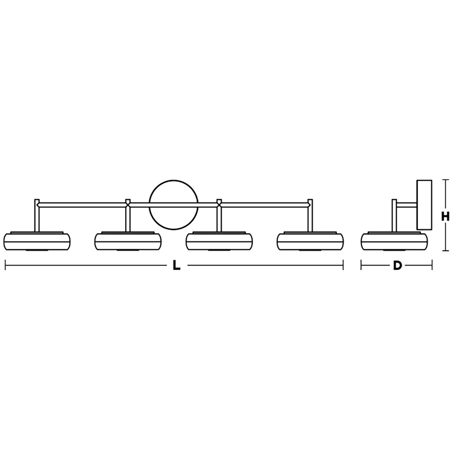 June LED 41 inch Satin Nickel Vanity Light Wall Light